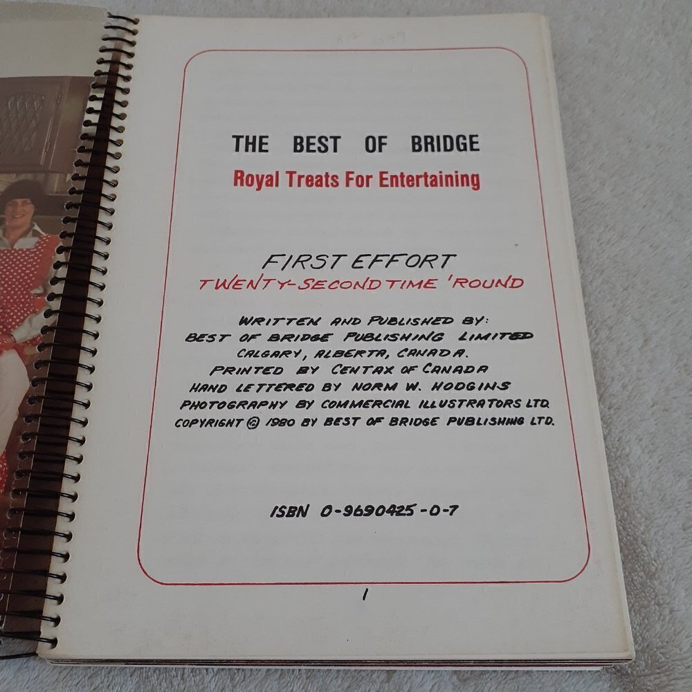 The Best of Bridge Royal Treats for Entertaining 1980 Canadian Vintage Cook Book - Picture 3 of 9